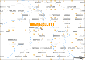 map of Andréjoulets