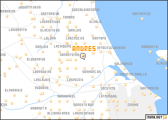 map of Andrés