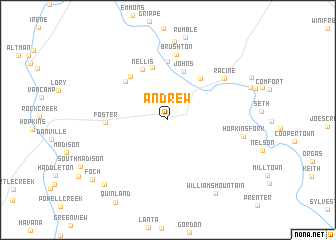 map of Andrew