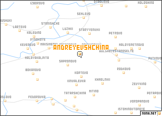 map of Andreyevshchina