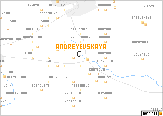 map of Andreyevskaya