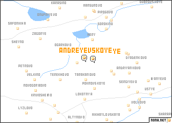 map of Andreyevskoye