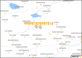 map of Andreyevskoye