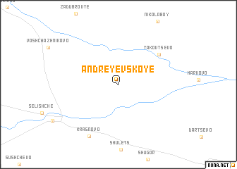 map of Andreyevskoye