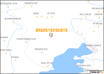 map of Andreyevskoye