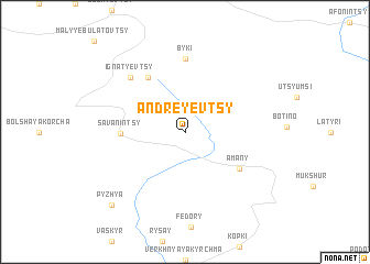 map of Andreyevtsy