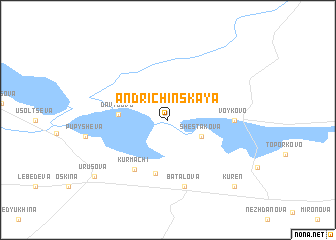 map of Andrichinskaya