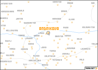 map of Andrikova