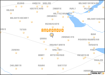 map of Andronovo