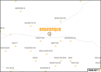 map of Andronovo