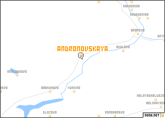 map of Andronovskaya