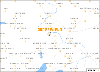 map of Andrzejewo