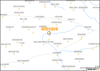 map of Anekova