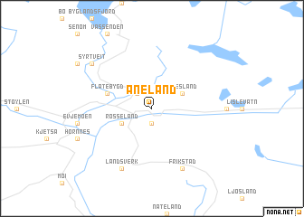 map of Åneland