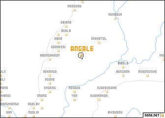 map of Angale