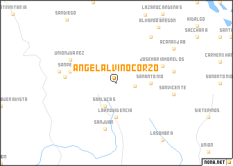 map of Ángel Alvino Corzo