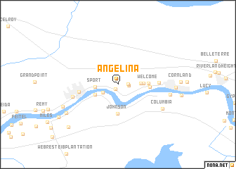 map of Angelina