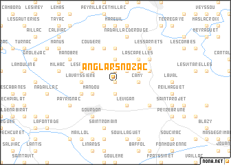 map of Anglars-Nozac