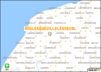 map of Anglesqueville-lʼ Esneval