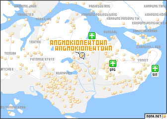 map of Ang Mo Kio New Town