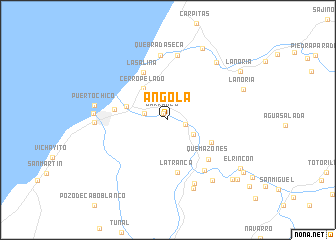 map of Angola