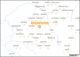 map of Angorguiré