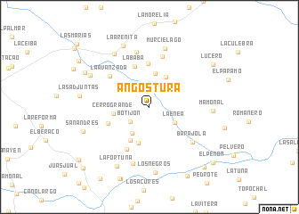 map of Angostura