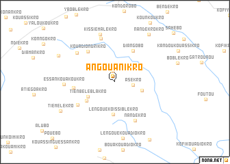 map of Angouanikro