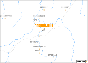 map of Angoulême