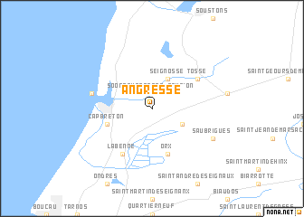 map of Angresse