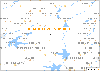 map of Angviller-lès-Bisping