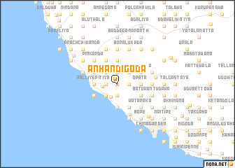 map of Anhandigoda