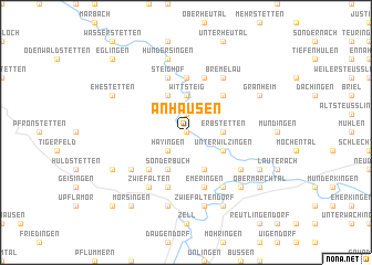 map of Anhausen