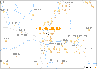 map of Anića Glavica