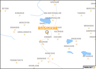 map of Anisimikha