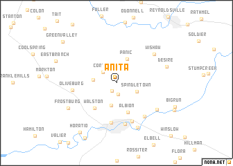 map of Anita