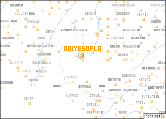 map of Ānī-ye Soflá