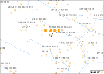 map of Anjīrak