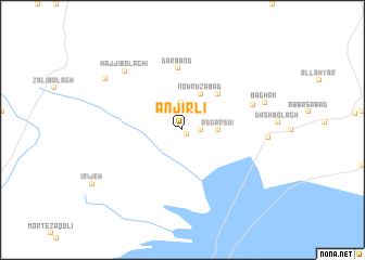 map of Anjīrlī