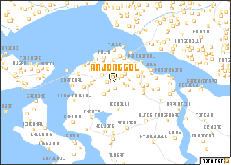 map of Anjŏng-gol