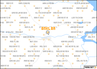 map of Anklam