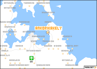 map of Ankorikakely
