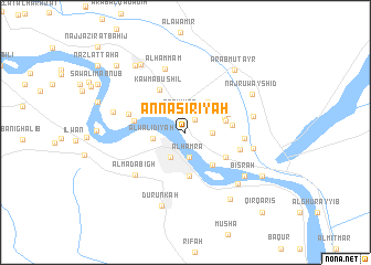 map of An Nāşirīyah