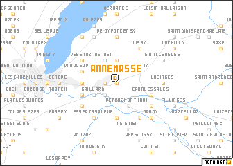 map of Annemasse