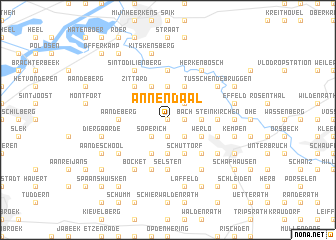 map of Annendaal