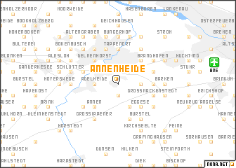 map of Annenheide