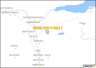 map of Annenskiy Most