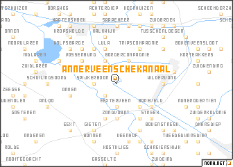 map of Annerveenschekanaal