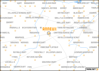 map of Anneux