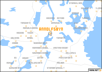map of Annolfsbyn